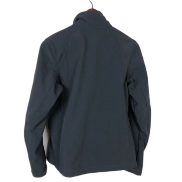 Koppen Gray Soft Shell Pink Zipper Jacket Women's Size Small - Picture 7 of 8